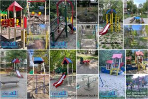 КГЖЕП &laquo;Автозаводське&raquo; оновило 12 дитячих майданчиків у різних районах Кременчука