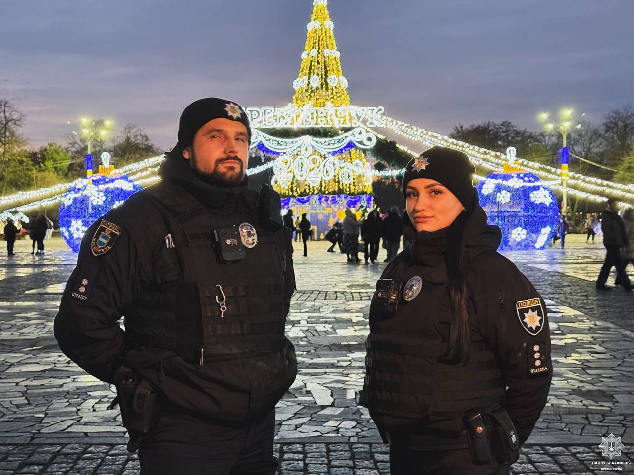 Новорічна ніч у Кременчуці: правоохоронці несли службу в посиленому режимі