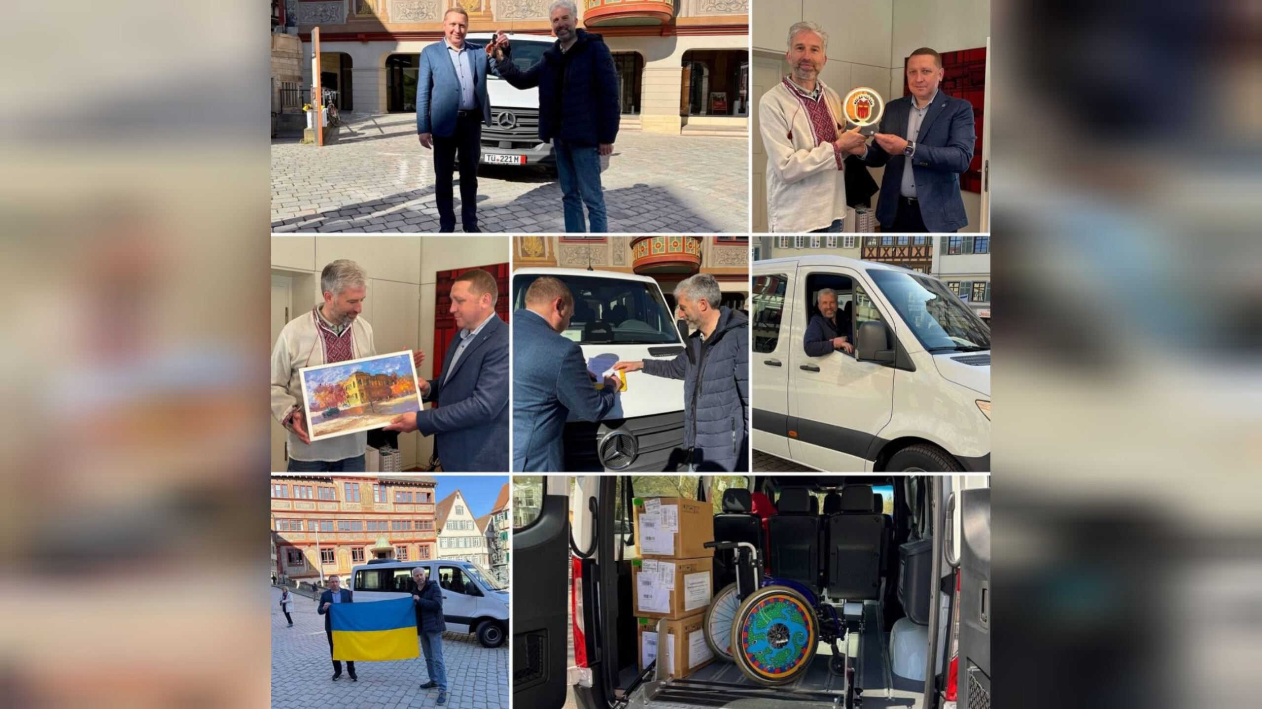 Кременчук отримав новий мікроавтобус для допомоги ветеранам від німецьких партнерів